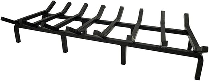 SteelFreak Super Heavy Duty Steel Fireplace Grate - Made in The USA (36 Inch)