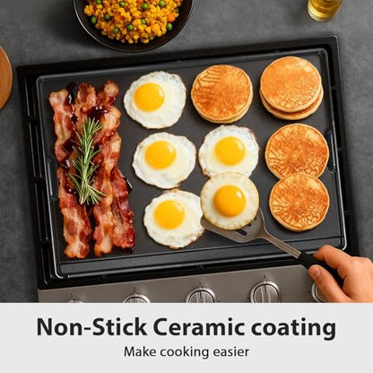 Utheer 23 x 16 Inch Cast Iron Aluminum Griddle - Image 6