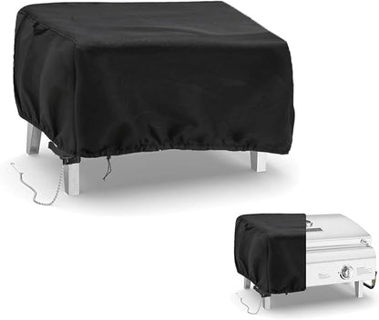 Outdoor Grill Cover for Lifemaster Portable Gas Grill 2 Burners, Waterproof Tabletop BBQ Grill Cover Heavy Duty Table Top Covers - 24" L×21" W×17" H