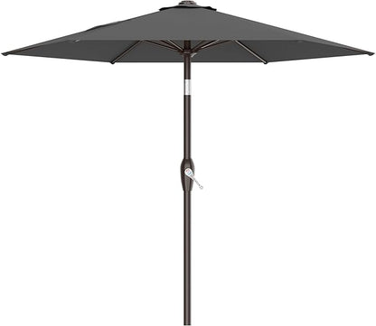 7.5FT Patio Umbrella Table Market Umbrella w/Tilt and Crank, Heavy-Duty Outdoor by AreShark