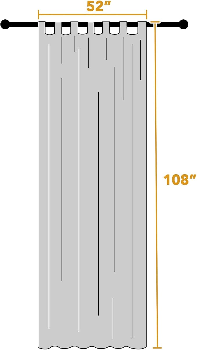 H.VERSAILTEX Outdoor Linen Sheer Curtains - Image 2