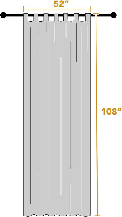 H.VERSAILTEX Outdoor Linen Sheer Curtains - Image 2