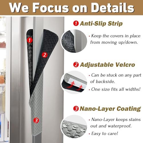 Refrigerator Door Handle Covers, Performance Appliance Handle Covers, Non-Slip - Image 4