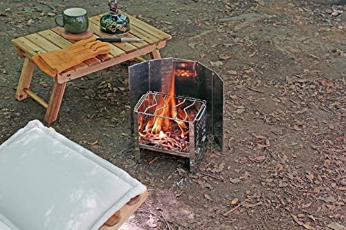 Captain Stag UG-3276 / UG-3277 Windscreen, Windscreen, Ash Catcher, 2-Way Grill - Image 7