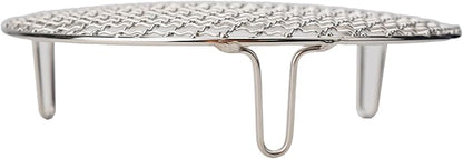 Stainless Steel BBQ Grill Grid with Legs, Round Grid Cooking Net, Even Heating for Outdoor Camping and Home Barbecue(25cm)