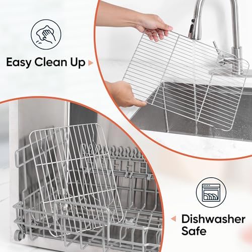 Homikit 16.6 x 11.5’’ Large Cooling Rack, 2 Pack Stainless Steel Wire Rack - Image 6