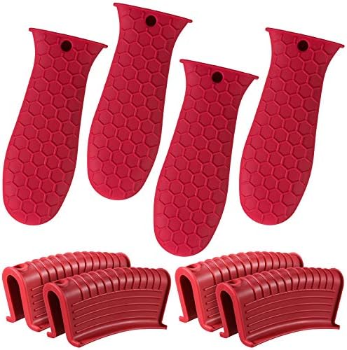 Patelai 8Pcs Silicone Cast Iron Handle Cover by Patelai