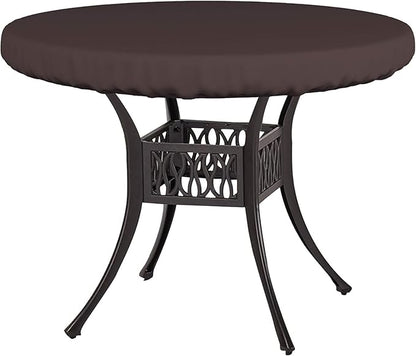 Covers & All Round Table Top Cover, 12 Oz Waterproof UV & Weather Resistant Patio Table Cover, Outdoor Table Cover for Patio Outdoor Furniture & Coffee Table (44" Dia x 4" H Inches, Coffee)