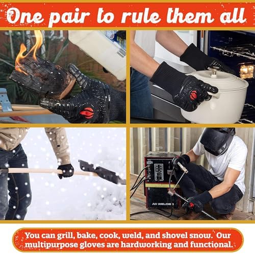 GRILL HEAT AID Grill Gloves Heat Proof - Image 3