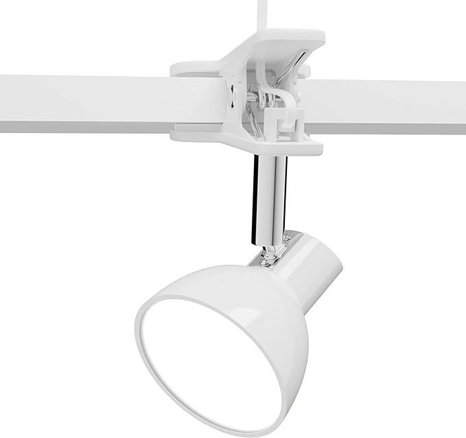 deeloop LED Clip on Light Book Reading 5W Super Bright 330° Rotation Clip on Lamp for Bed/Desk Lamp with Clamp White