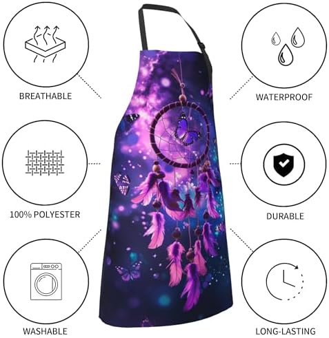 Artist Painting Apron with 2 Pockets Painters Art Aprons Gifts - Image 3