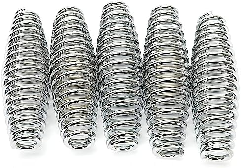 HECASA 5 Pcs 5" Spring Steel Spring Handle BBQ Smoker Grill Pit Wood - Image 3