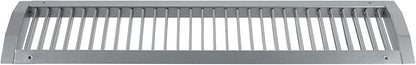 Repa Market 25" x 5" Inch Air Grille for Round Spiral Ducts - Adjustable Single Louvre Blade - Galvanized Ventilation Cover - Side Fit Round Surface Canal Ducting from 9.84" to 35.43" Inches