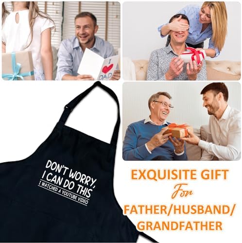 Funny Aprons For Men, Father's Fathers Day Kitchen Gifts For Dad Father Daddy - Image 5