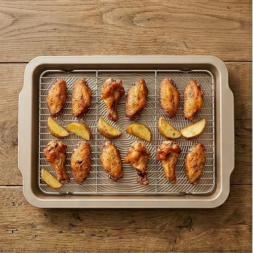 4-Piece Baking Set, 2 Nonstick 17'' Carbon Steel Baking Pans - Image 2