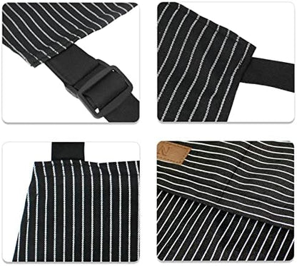 NLUS 2 Pack Kitchen Cooking Aprons, Adjustable Bib Soft Chef Apron - Image 5