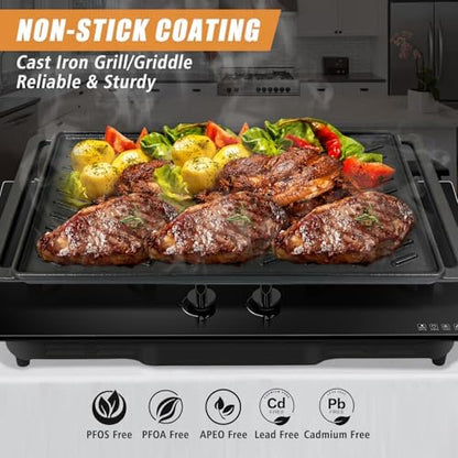 Reversible Cast Iron Griddle Plate - Image 6