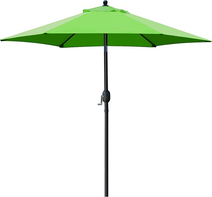Sunnyglade 7.5' Patio Umbrella Outdoor Tilt Umbrella Crank Grass Green | Market by Sunnyglade