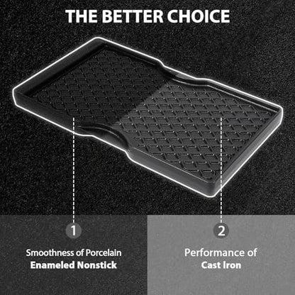 Utheer 7637 Spirit 200 Reversible Griddle, Raised-Side Ceramic - Image 2