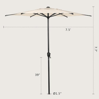 Abba Patio 7.5FT Lyon Outdoor Patio Umbrella Outdoor Table Umbrella - Image 7