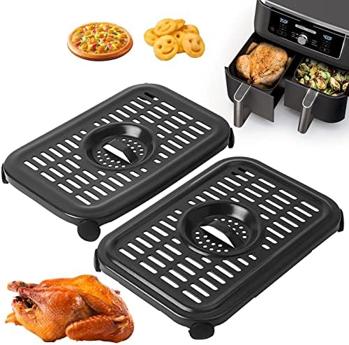 Air Fryer Grill Pan for Ninja Foodi DZ090 6 Quart DZ201 DZ100 8 Quart, 2 Packs by ZuKaYeHome