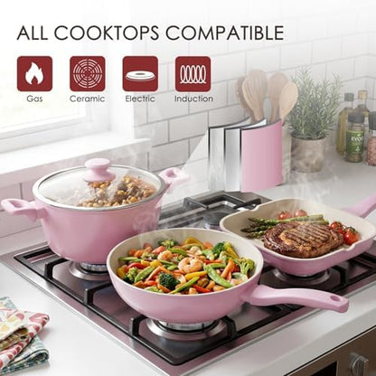 Kikcoin 31 Piece Pots and Pans Set Non Stick Kitchen Cookware Sets - Image 4