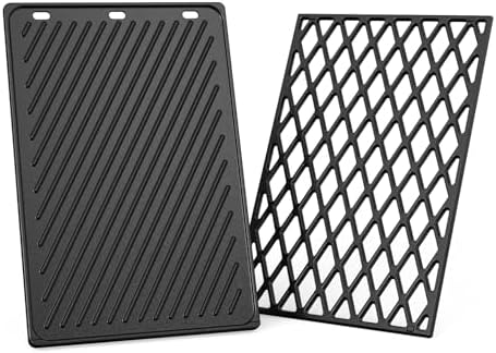 onlyfire Reversible Cast Iron Griddle and Cooking Grate Combo Set by onlyfire