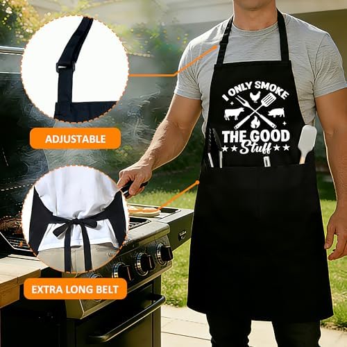 Funny Aprons For Men, Father's Fathers Day Kitchen Gifts For Dad Father Daddy - Image 2