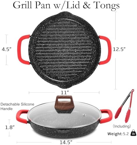 ESLITE LIFE Nonstick Grill Pan - Image 2
