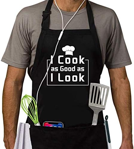 ZOORON Funny BBQ Aprons for Men, Dad Gifts, Gifts for Men, Fathers Day by ZOORON