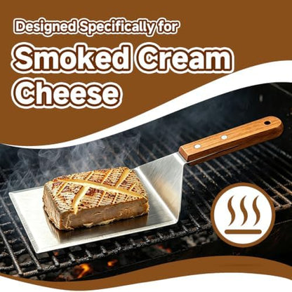 Cream Cheese Smoker Tray, Stainless Steel Smoked Cream Cheese Spatula - Image 2