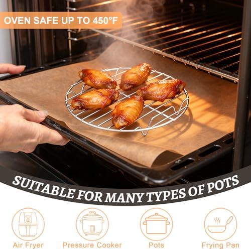 P&P CHEF Round Cooking Rack, Cooling Rack - Image 6