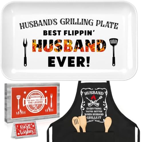 Gifts for Husband from Wife Birthday Christmas, Funny Grilling Platter by Crycarrot