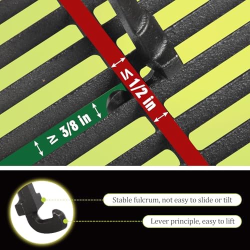 Grill Grate Lifter | Heavy Duty Grill Gripper Tongs - Image 5