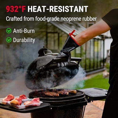 TempPro 932°F Heat Resistant BBQ Gloves - Image 3