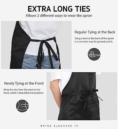 Syntus 12 Pack Apron with 2 Pocket Aprons - Image 6