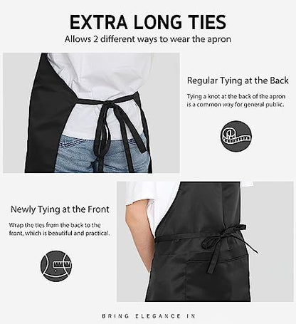 Syntus 12 Pack Apron with 2 Pocket Aprons - Image 6