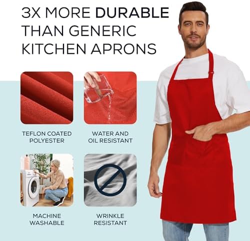 Will Well Kitchen 2 Pack Bib Apron - Image 3