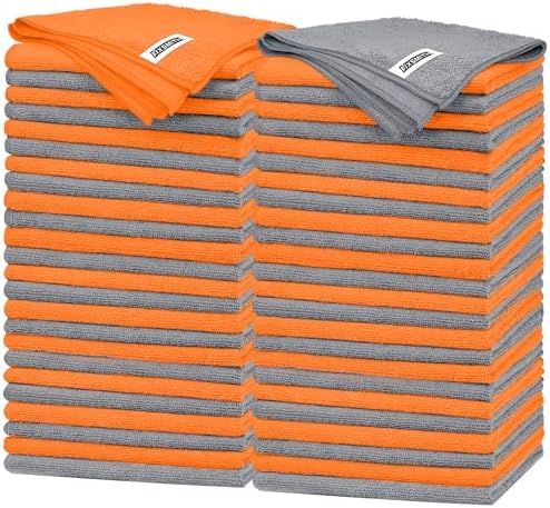 FIXSMITH Microfiber Cleaning Cloth -Pack of 50, Highly Absorbent Cleaning Rags by FIXSMITH
