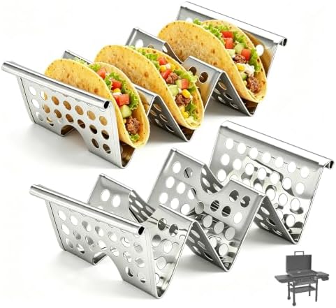 Taco Rack Compatible with Blackstone, Taco Holders Set of 2 Pack Durable by Unknown