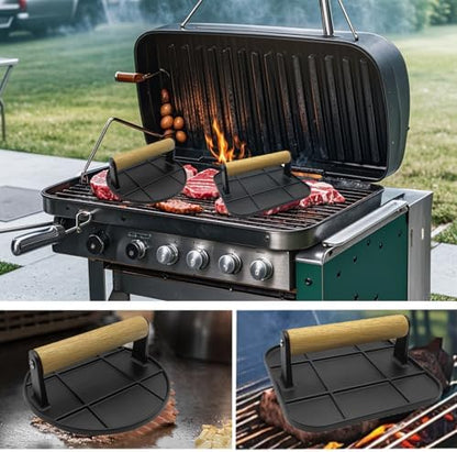Smashed Burger Press with Wood Handle - Image 7