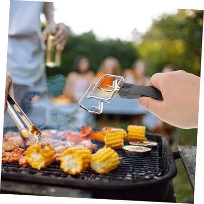 Outdoor Grill Accessory Bbq Stove Hot Plate Tongs Stainless Steel Oven Rack - Image 5