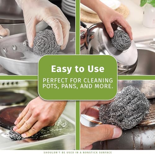 VELORA Stainless Steel Cleaner Scouring Pads - Image 2