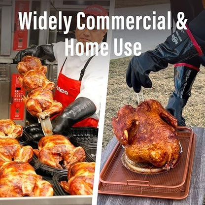 RAPICCA Heat Resistant BBQ Grill Gloves: Oil Resistant Waterproof - Image 6