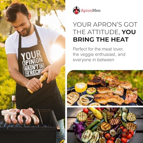 ApronMen - Funny Apron For Men - BBQ Gifts for Men & Unique Gifts for Fathers - - Image 6