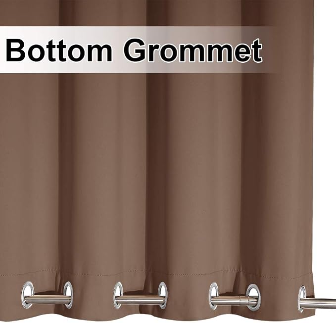NICETOWN Outdoor Curtain Grommet Top and Bottom, Thermal Insulated Keeps The - Image 7