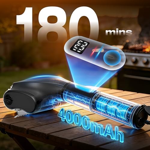 Misshappy Electric BBQ Grill Brush - 4000mAh Cordless BBQ Grill Cleaner 2 Speed - Image 5