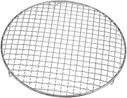 HARFINGTON Round Cooking Rack 11-inch 201 Stainless Steel Cross Wire Barbecue - Image 3