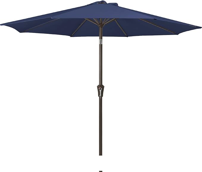 JEAREY 9FT Outdoor Patio Umbrella, Market Umbrella, Deep Blue | Outdoor Table by JEAREYOutdoorsCollection