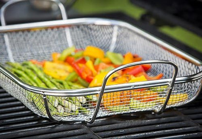 TableCraft BBQ Rectangular Grilling Basket - Image 2